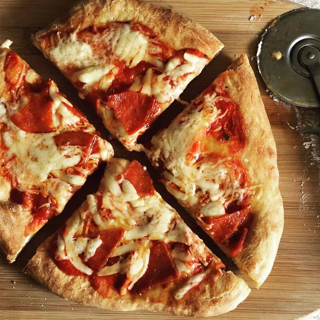 2 Ingredient Air Fryer Pizza